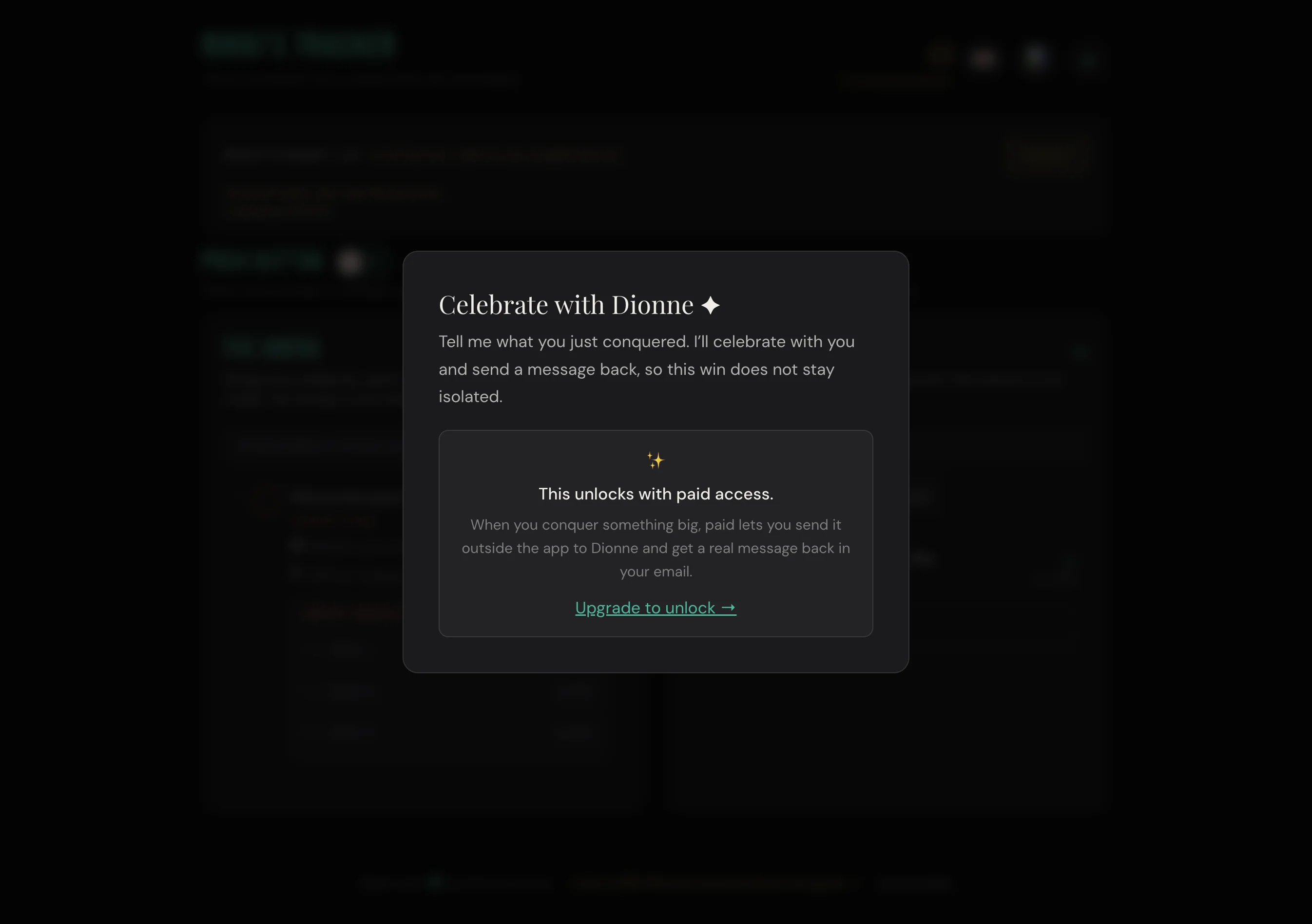Celebrate with Dionne